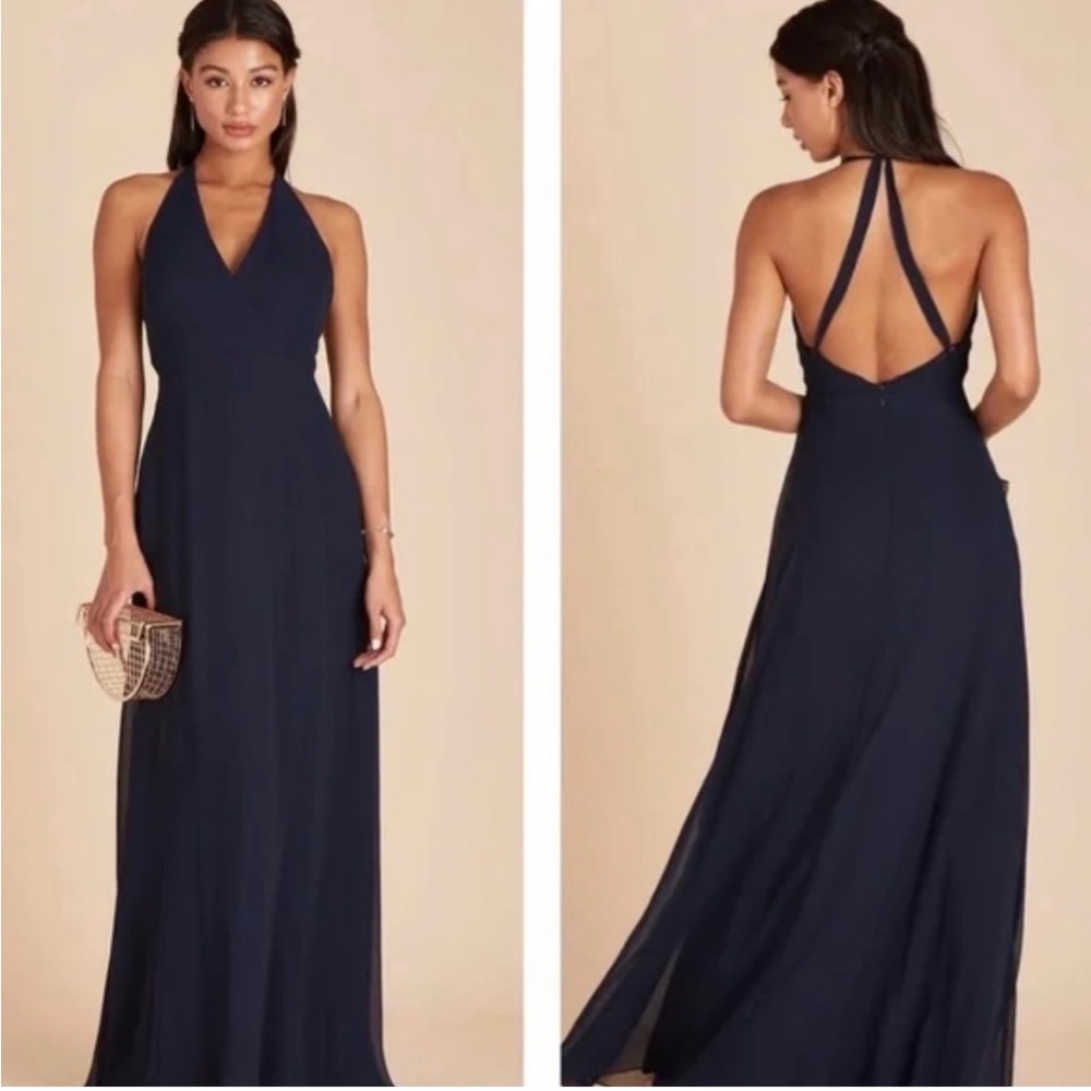 Navy Birdy Grey Moni Bridesmaid Dress